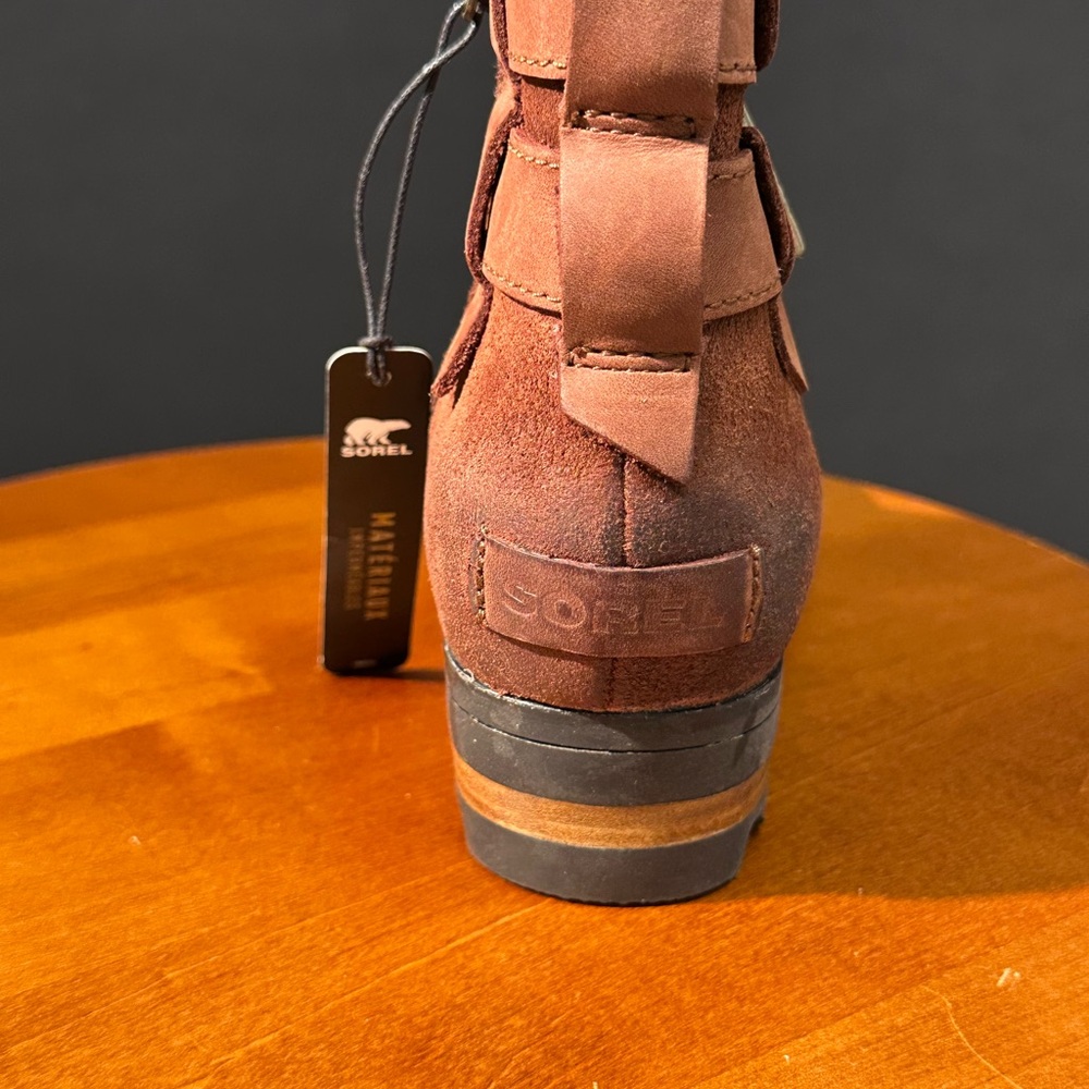Sorel Burro Brown Waterproof Ankle Boots - Picture 5 of 15